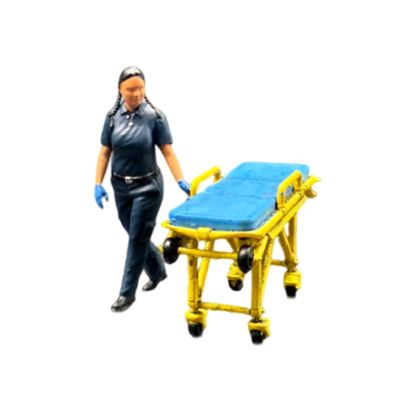 1/64 Scale Miniature Figure Tiny People Figurine Collectibles Realistic for Micro Landscapes Photography Props Layout Decor, Female Doctor