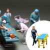1/64 Scale Miniature Figure Tiny People Figurine Collectibles Realistic for Micro Landscapes Photography Props Layout Decor, Female Doctor view 2