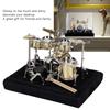 4 Pieces Mini Drum Set, Miniature Musical Instrument Drum Set Musical Instrument Series for Ornaments Decoration Home, Desk Ornament view 2