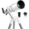 102mm Aperture 600mm Portable Refractor Telescope for Kids & Beginners with Tripod & Finder Scope view 1