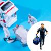 1/64 Scale Miniature Figure Tiny People Figurine Collectibles Realistic for Micro Landscapes Photography Props Layout Decor, Male Doctor view 2