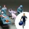 1/64 Scale Miniature Figure Tiny People Figurine Collectibles Realistic for Micro Landscapes Photography Props Layout Decor, Male Doctor view 3