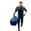 1/64 Scale Miniature Figure Tiny People Figurine Collectibles Realistic for Micro Landscapes Photography Props Layout Decor, Male Doctor view 4