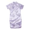 Chinese New Year Clothing for Girls Stand Up Collar Vintage Qipao Toddler Girls Chinese Cheongsam (Purple, 9-10 Years) view 1