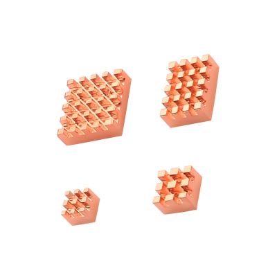 High Conductivity Brass Heatsinks 4Pieces for 4B Development Board Stable Operates in Robotics Projects RPi Cooling Accessories