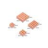 High Conductivity Brass Heatsinks 4Pieces for 4B Development Board Stable Operates in Robotics Projects RPi Cooling Accessories view 4