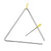 Aumotop Steel Triangle Bell Musical Instrument for Kids Rhythm Learning with Mallet and Holder, Durable Idiophone for Children (10-inch) view 2