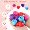 18-Piece Heart Shaped Stress Balls Gift Set with Box, Card & Bag, 4 Colors - Valentine's Day Gifts, Party Favors, Classroom Prizes for Anxiety Relief view 3