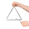 Aumotop Steel Triangle Bell Musical Instrument for Kids Rhythm Learning with Mallet and Holder, Durable Idiophone for Children (8-inch) view 4