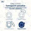 OAJ for Tamagotchi Paradise Protective Case with Lanyard - Cartoon Penguin Silicone Cover for Tamagotchi Connection Virtual Pets(Light Blue) view 2