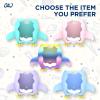 OAJ for Tamagotchi Paradise Protective Case with Lanyard - Cartoon Penguin Silicone Cover for Tamagotchi Connection Virtual Pets(Light Blue) view 3