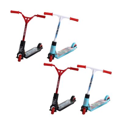 SelHeng 4Pcs Finger Scooter Mini Two Wheel Toys,Mini Scooters Finger Board Accessories,Tiny Trick Scooter for Party Favors,Finger Training,Birthday Gifts,Magic Kits and Accessories,Juggling Sets