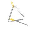 Aumotop Steel Triangle Bell Musical Instrument for Kids Rhythm Learning with Mallet and Holder, Durable Idiophone for Children (4-inch) view 2