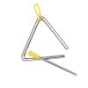 Aumotop Steel Triangle Bell Musical Instrument for Kids Rhythm Learning with Mallet and Holder, Durable Idiophone for Children (4-inch) view 3