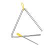 Aumotop Steel Triangle Bell Musical Instrument for Kids Rhythm Learning with Mallet and Holder, Durable Idiophone for Children (6-inch) view 3