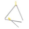Aumotop Steel Triangle Bell Musical Instrument for Kids Rhythm Learning with Mallet and Holder, Durable Idiophone for Children (6-inch) view 4