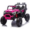 24V Ride on Car 400W, Electric UTV w/Parents Remote Control,Four-Wheel Suspension,LED Lights, Advanced Center Panel with USB,MP3,Music,Bluetooth, Power Display for Kids Aged 3-8, Pink view 1