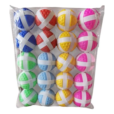 Aymzbd 20Pcs Balls Sport Toy Adults Lightweight Multifunctional Interactive Fun for Fabrics Board Hook and Loop Balls, Style B