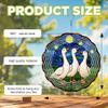 10-Inch Metal Wind Spinner Three Geese on Grass 3D Wind Spinner, Unique Metal Hanging Kinetic Wind Sculpture Ornament Yard Art Garden Patio Lawn Indoor Outdoor Decor view 3