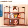 Transparent Acrylic Display Case 12 14 18 20 24 inch Tall, Black Metal Frame Acrylic Display Box for Collectibles, Action Figure Doll Show Cube(15x15x55cm(6x6x22in)) view 4