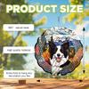 10-Inch Metal Wind Spinner Border Collie in Autumn Mountain 3D Dog Wind Spinner, Unique Metal Hanging Kinetic Wind Sculpture Ornament Gifts for Women Yard Art Garden Patio Lawn Indoor Outdoor Decor view 3