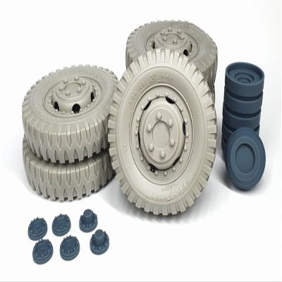 Pimp My Miniatures 16s-012 1/16 M8 Greyhound Road Wheels Weighted Accessories kit, Upgrade Set for Plastic Model kit