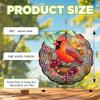 10-Inch Metal Wind Spinner Red Cardinal on Berry-Laden Branch 3D Bird Wind Spinner, Unique Metal Hanging Kinetic Wind Sculpture Ornament Yard Art Garden Patio Lawn Indoor Outdoor Decor (1) view 3