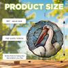 10-Inch Metal Wind Spinner White Pelican 3D Bird Wind Spinner, Unique Metal Hanging Kinetic Wind Sculpture Ornament Gifts for Women Yard Art Garden Patio Lawn Indoor Outdoor Decor (1) view 3