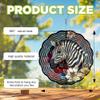 10Inch Metal Wind Spinner Zebra Surrounded by Flowers 3D Wildlife Wind Spinner, Unique Metal Hanging Kinetic Wind Sculpture Ornament Gifts for Women Yard Art Garden Patio Lawn Indoor Outdoor Decor (1) view 3