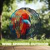 10-Inch Metal Wind Spinner Red Betta Fish 3D Fish Wind Spinner, Unique Metal Hanging Kinetic Wind Sculpture Ornament Yard Art Garden Patio Lawn Indoor Outdoor Decor (1) view 4