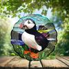 10-Inch Metal Wind Spinner Puffin on Grass 3D Bird Wind Spinner, Unique Metal Hanging Kinetic Wind Sculpture Ornament Gifts for Women Yard Art Garden Patio Lawn Indoor Outdoor Decor view 2