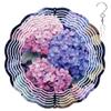 10-Inch Metal Wind Spinner Cluster of Hydrangeas 3D Floral Wind Spinner, Unique Metal Hanging Kinetic Wind Sculpture Ornament Gifts for Women Yard Art Garden Patio Lawn Indoor Outdoor Decor (2) view 1