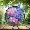 10-Inch Metal Wind Spinner Cluster of Hydrangeas 3D Floral Wind Spinner, Unique Metal Hanging Kinetic Wind Sculpture Ornament Gifts for Women Yard Art Garden Patio Lawn Indoor Outdoor Decor (2) view 2