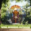 10-Inch Metal Wind Spinner Highland Cow in Snowy Mountain3D Animal Wind Spinner, Unique Metal Hanging Kinetic Wind Sculpture Ornament Gifts for Women Yard Art Garden Patio Lawn Indoor Outdoor Decor view 4