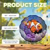 10-Inch Metal Wind Spinner Clownfish 3D Marine Life Wind Spinner, Unique Metal Hanging Kinetic Wind Sculpture Ornament Gifts for Women Yard Art Garden Patio Lawn Indoor Outdoor Decor (2) view 3