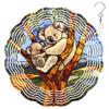 10-Inch Metal Wind Spinner Koala in Tree 3D Animal Wind Spinner, Unique Metal Hanging Kinetic Wind Sculpture Ornament Gifts for Women Yard Art Garden Patio Lawn Indoor Outdoor Decor view 1