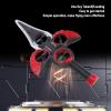 Asixxsix Flying Sword RC Airplane, Gesture Control Drone with Multicolor LED Lights, 360 Flip Stunt Toy Remote Control Drone Sword for Kids Adults 8-16, Birthday (Red) view 2