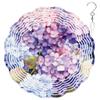 10-Inch Metal Wind Spinner Cluster of Hydrangeas 3D Floral Wind Spinner, Unique Metal Hanging Kinetic Wind Sculpture Ornament Gifts for Women Yard Art Garden Patio Lawn Indoor Outdoor Decor (1) view 1
