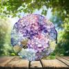 10-Inch Metal Wind Spinner Cluster of Hydrangeas 3D Floral Wind Spinner, Unique Metal Hanging Kinetic Wind Sculpture Ornament Gifts for Women Yard Art Garden Patio Lawn Indoor Outdoor Decor (1) view 2