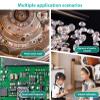 Acouto 50X-1000X Magnification Digital Microscope with 8 LED Lights, 1080P USB Microscope for Adults Kids, Ideal for PC Laptop Phone (Black) view 3