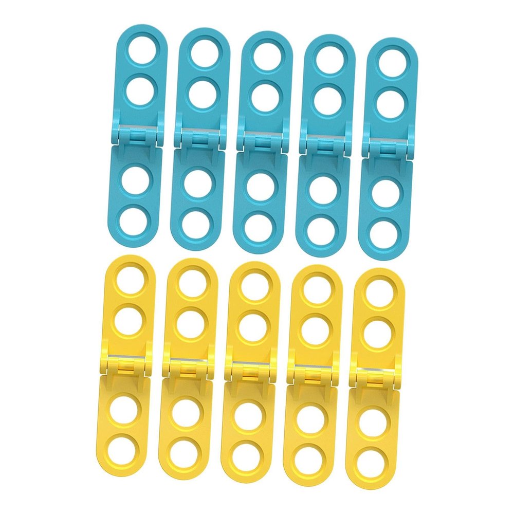 DYNWAVE 10Pcs Corrugated Construction Tool Hinges,Early Educational Toys Creativity Sensory Toys for Parent Child Classroom Learning