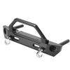 Aluminium Alloy RC Front Bumper Guard for RGT 136100, 1/10 RC Crawler Accessory, Heavy Duty Upgrade Parts with Tow Hooks and Support Bar, Durable Lightweight Design for Off - Road (Black 680024BL) view 3
