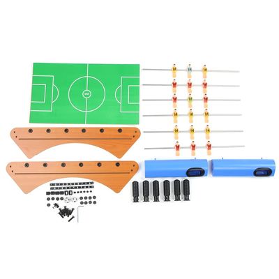 6 Rod Table Football Soccer Game Set Funny Simulation Indoor Sports Toy for Kids Family Party Home Office ABS Stainless Steel Construction