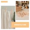 ibasenice 50 Sets Wooden Clothespins and Base - 65mm Flat Unfinished Doll Clothespins and Stands for Art Craft DIY Painting Home Display view 3