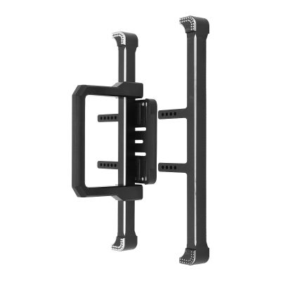 BAFOVY RC Car Bumpers, Aluminum Alloy Front and Rear Bumpers for 1/10 RC Crawler, with No Visible Screws Design and Towing Hook Mounting Holes