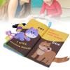 Segrehy Washable Baby Cartoon Animal Tail Cloth Book Infant Early Educational Interaction Book (Poultry Model) view 3