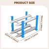 1/64 Scale Parking Lot Scene Display Case, Diecast Car Garage Layout Organizer, Resin Alloy Model Toy Display Stand Desktop Decor- Blue view 4