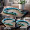 Articulated Rainbow Dragon, 3D Printed Flexible Dragon Toy, Silk PLA Material, Fantasy Desk Toy, 16 Inch view 3