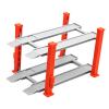 1/64 Scale Parking Lot Scene Display Case, Diecast Car Garage Layout Organizer, Resin Alloy Model Toy Display Stand Desktop Decor- Red view 1