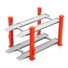 1/64 Scale Parking Lot Scene Display Case, Diecast Car Garage Layout Organizer, Resin Alloy Model Toy Display Stand Desktop Decor- Red view 2